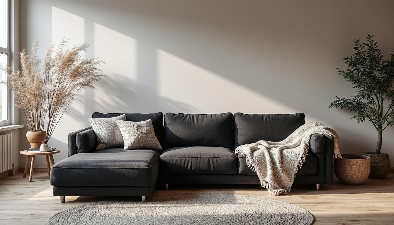 découvrez le canapé rar 3 places re-born en gris foncé, alliant confort optimal et design moderne pour sublimer votre salon avec élégance.