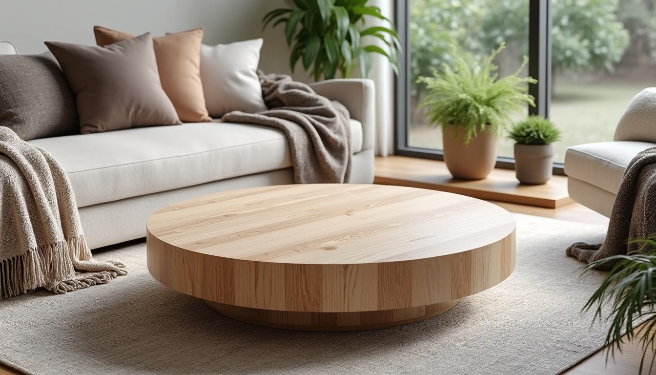Découvrez l’élégance conviviale avec une table basse ronde