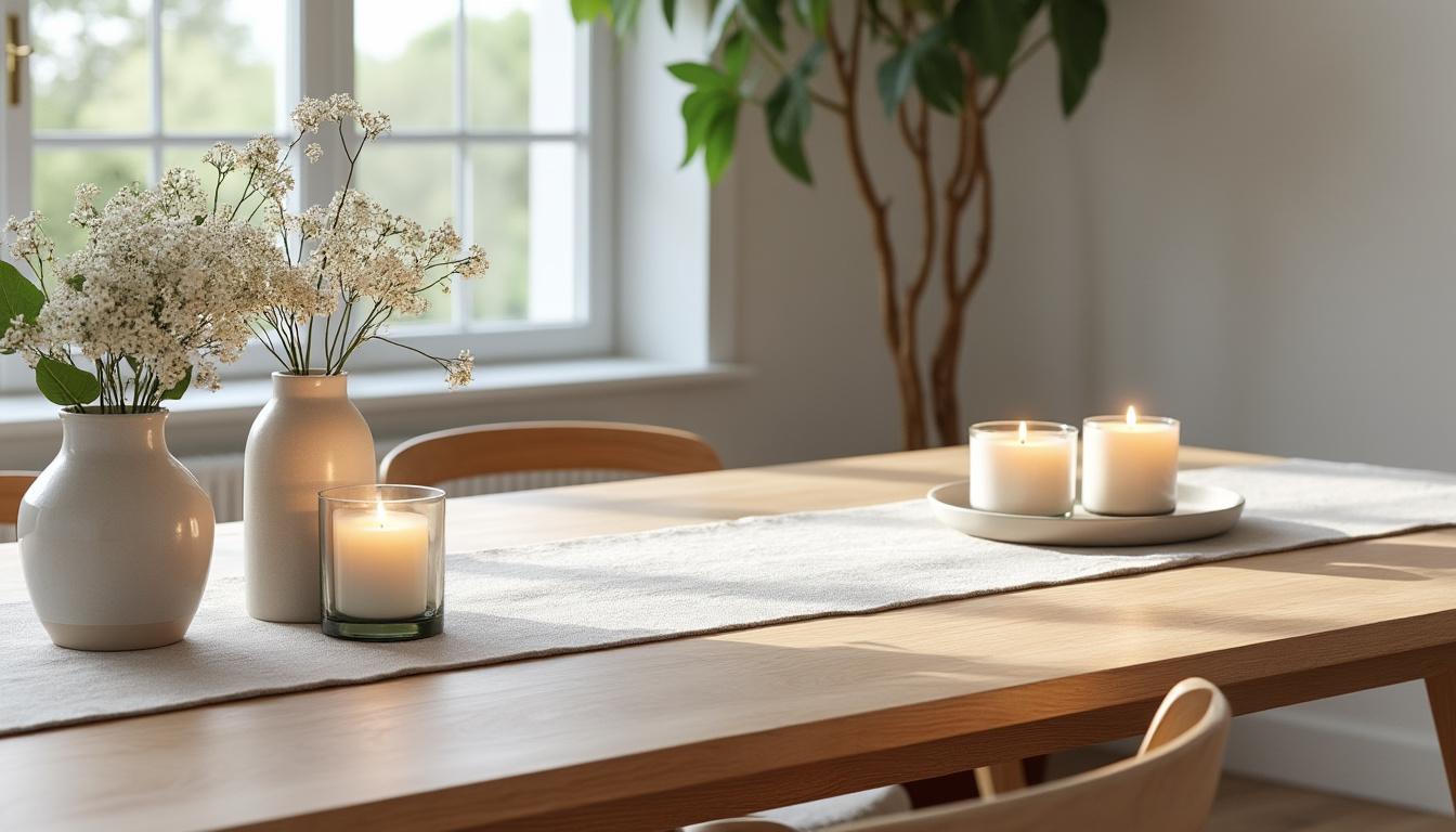 découvrez notre sélection élégante de chemins de table pour ajouter une touche raffinée et harmonieuse à votre décoration de repas.