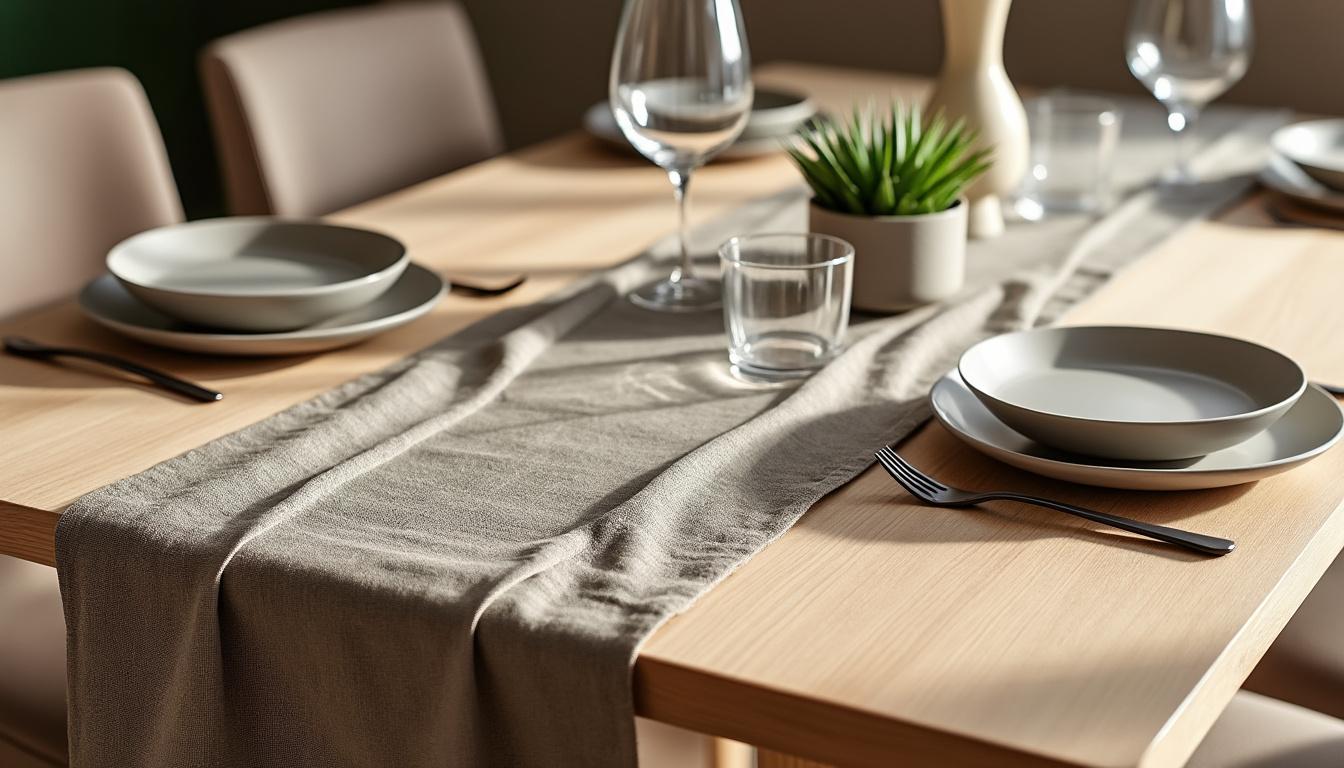 Découvrez l’élégance des chemins de table pour sublimer vos repas