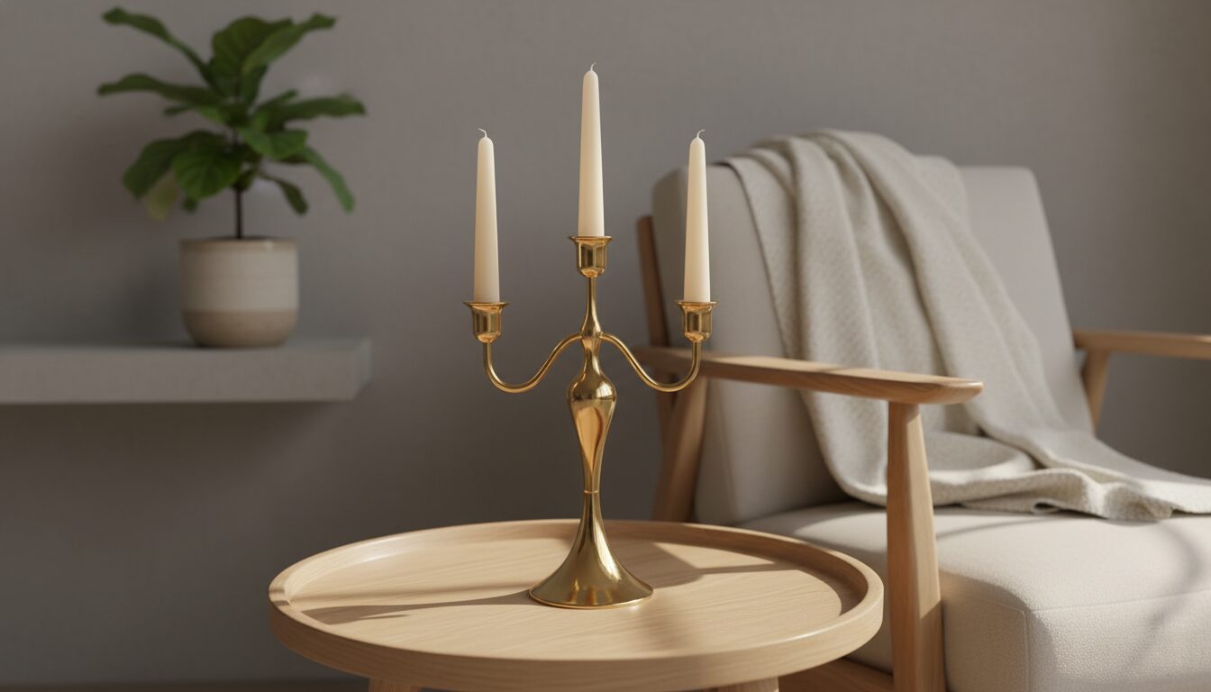 apportez une touche d'élégance lumineuse à votre intérieur avec notre bougeoir doré, alliant charme et raffinement pour sublimer votre décoration.