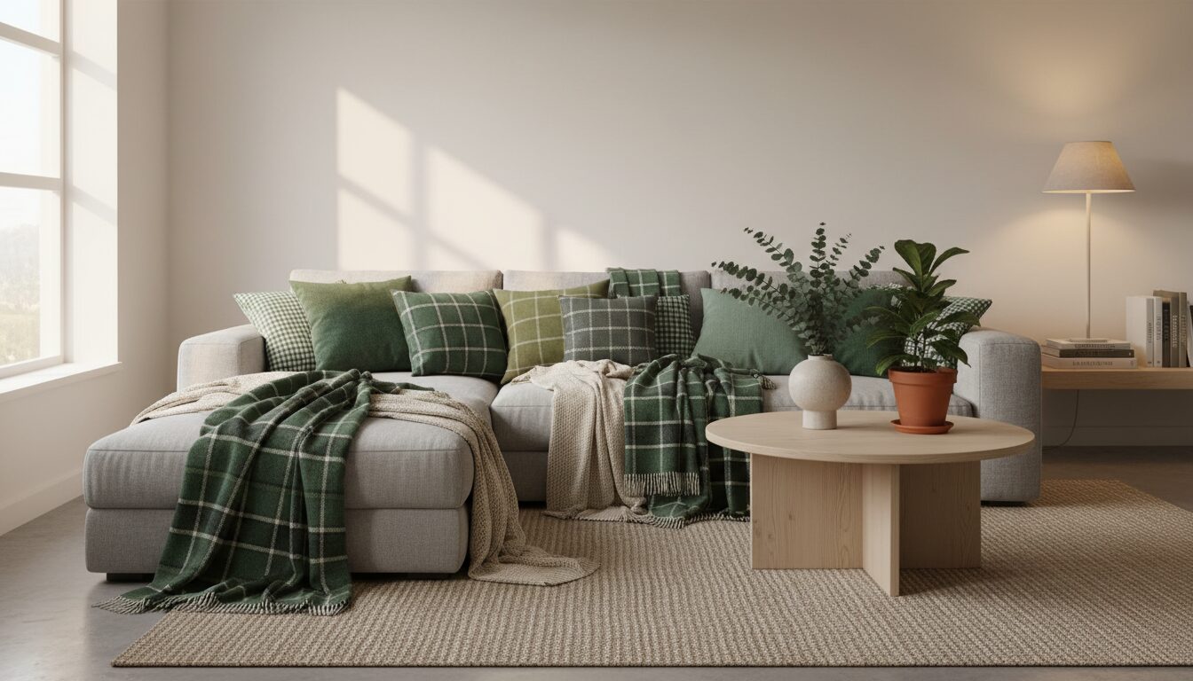 découvrez notre sélection de plaids verts et couvertures pour créer un cocon chaleureux et apporter une touche d'élégance naturelle à votre intérieur.