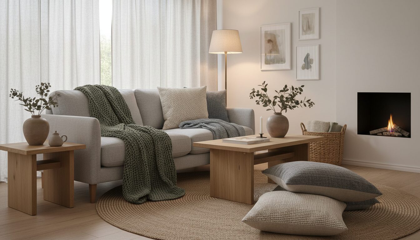 Élégance naturelle : Plaids verts et couvertures pour un cocon chaleureux