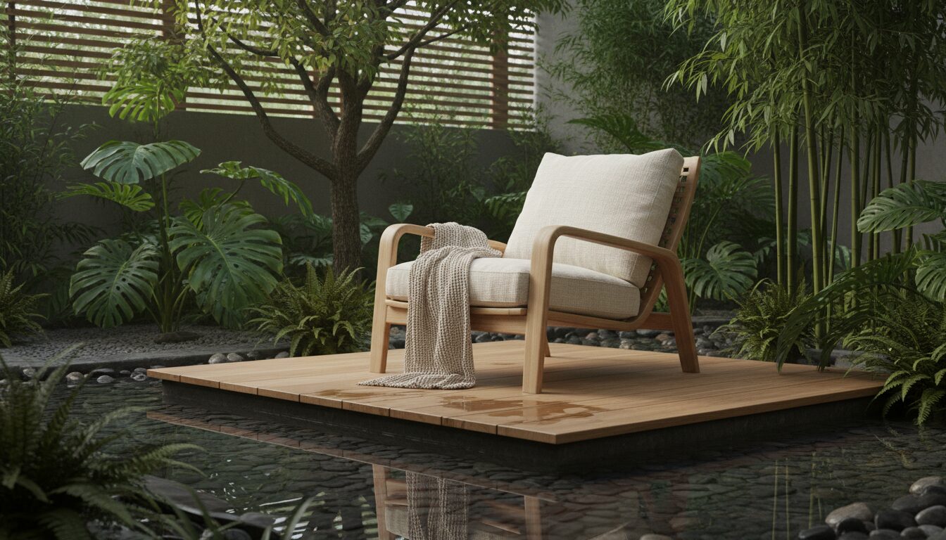 découvrez le fauteuil lounge neel, un havre de confort alliant design naturel et relaxation optimale pour votre intérieur.