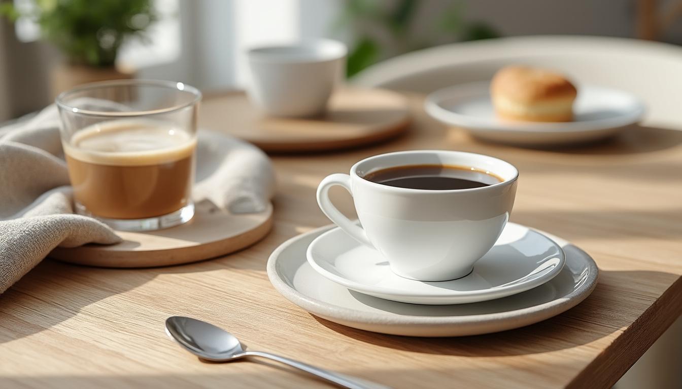 découvrez les secrets d'une dégustation parfaite du café, entre la tasse, le café lui-même et le verre, pour apprécier chaque arôme et nuance avec finesse.